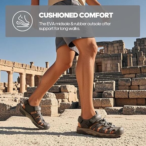 Nortiv 8 Athletic Sport Sandals for men, size 9.5 - Picture 3 of 14